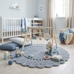 Steelblue Play Rug